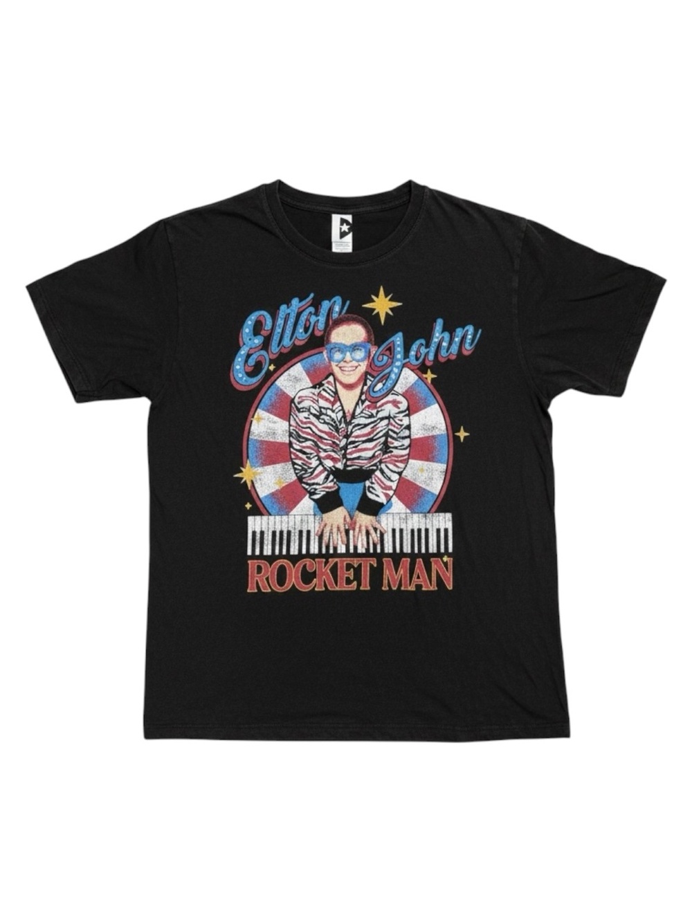 Elton John Rhinestone Graphic Tee NWT